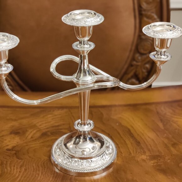 Silver Plated Candelabra - Picture 1 of 5